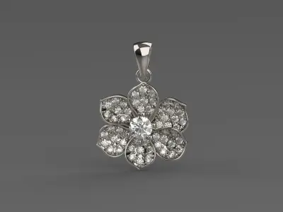 Camellia Pendant 3D print model