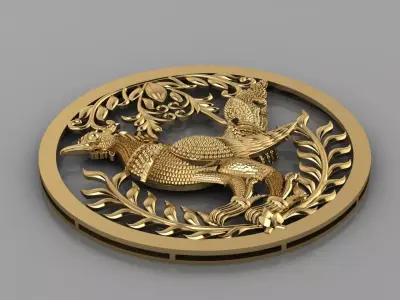 Khmer Hong King of Bird Pendant 3D print model