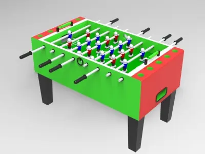 voetbaltafel - soccer table - fussball 3D model