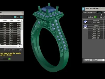 ring code 147 3D print model
