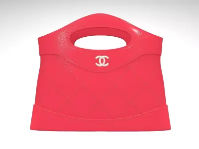 nano bag pink Low-poly 3D model