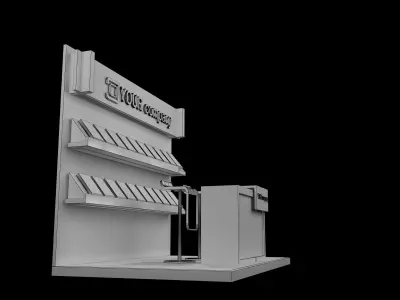  Booth Exhibition Stand a413d 3D model