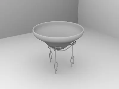 Glass Potion Mixing Bowl 3D model
