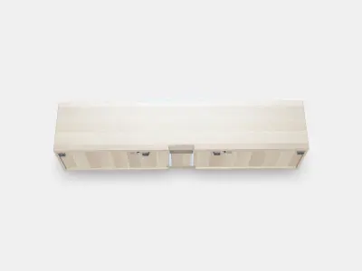 BESTA TV bench 72 Low-poly 3D model