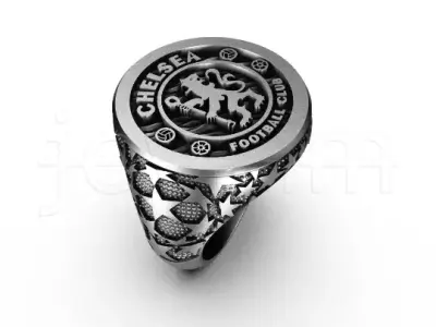 Chelsea Champions League Ring 3D print model