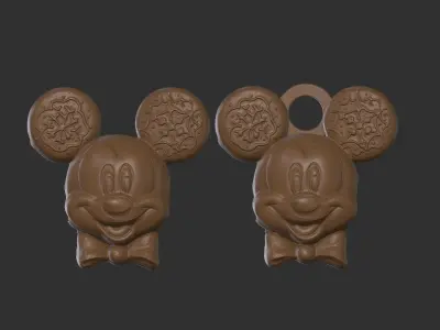 micky mouse cookie treedecor  3D print model