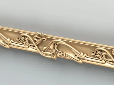 Molding 058 Art Nouveau 3D model