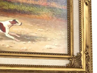 Classic picture gold passepartout Frame 3D model