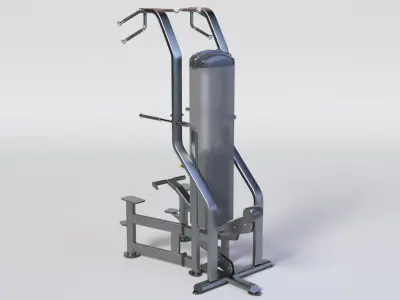 WEIGHT ASSISTED CHIN-DIP Gym Equipment Low-poly 3D model