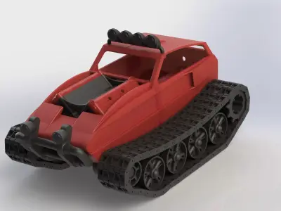 3D Printable V6 Veicle 3D model