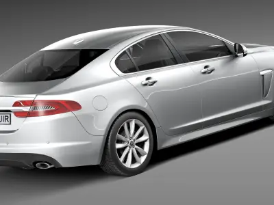 Jaguar XF 2013 3D model