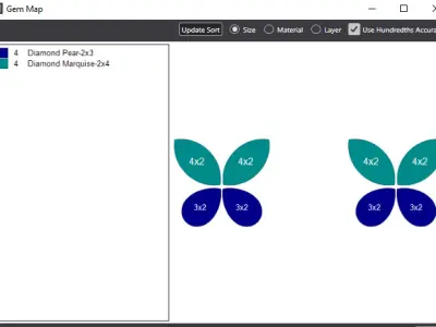 Earrings Graff Classic Butterfly Diamond Stud 3D print model