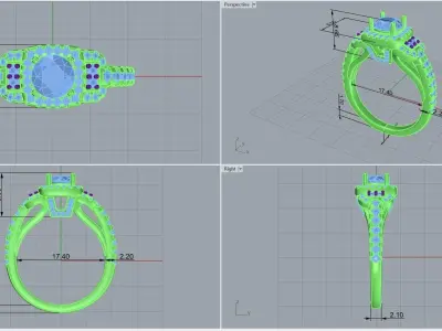  ring code 236 3D print model
