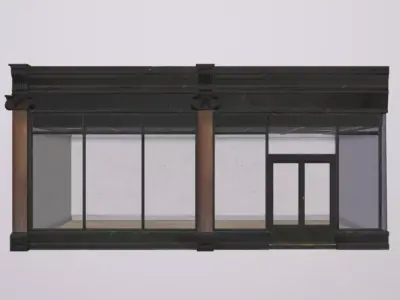 Shopfront Generic 1024 Low-poly 3D model