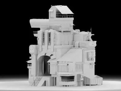 Post Apocalyptic Build 3D model