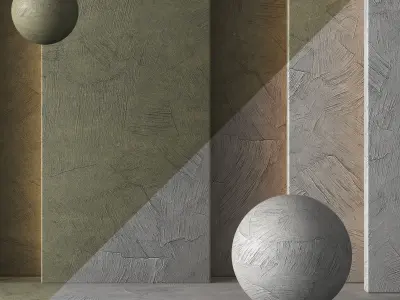 Plaster Poorly Renovated-Seamless - Tileable-DrCG No 110 3D model