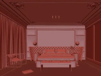  Bedroom interior 67 3D model