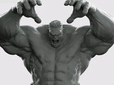 HULK  He is always angry   3D print model