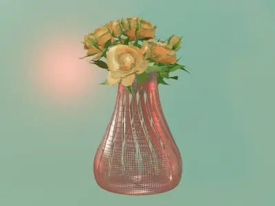 Fency Flower Vase Decoration Piece 3d Printable Model 3D print model