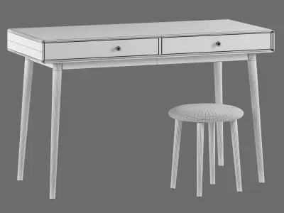 La Redoute Interieurs Jimi 2 Drawer Desk 3D model