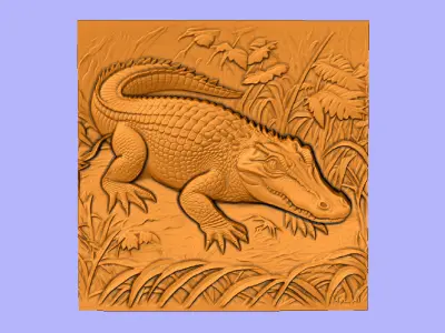 JACARE NA MATA 3D model