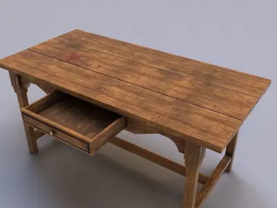 Old table 3D model