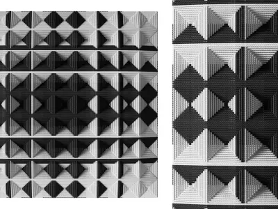 Wall art panel 05 Saido 3D model