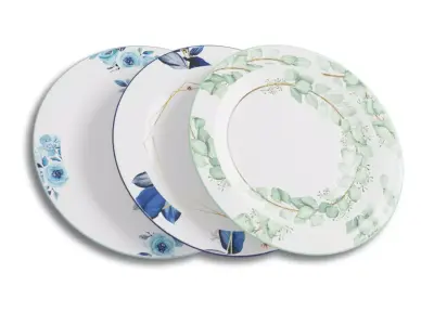 Luxurious Plates Free low-poly 3D model