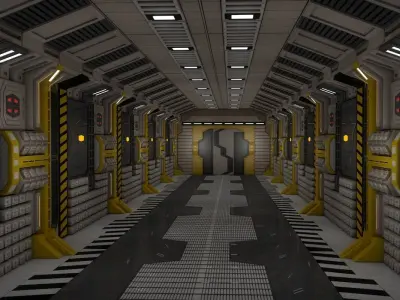 Sci Fi Corridor  3D model