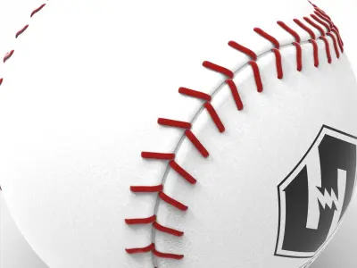 Baseball ball Low-poly 3D model purchase