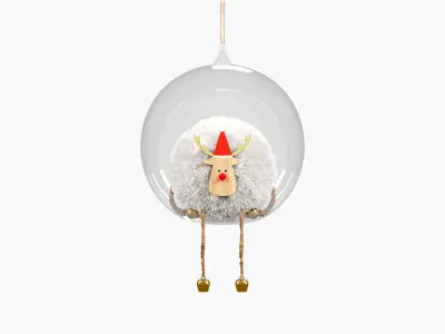 Christmas Ball with Toy 3D model