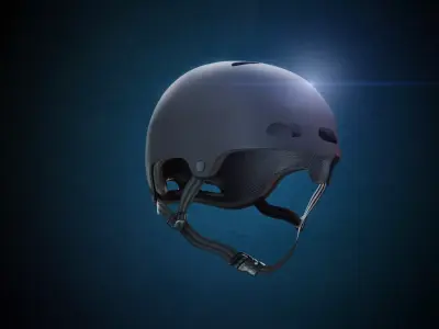 Skate Helmet Low-poly 3D model