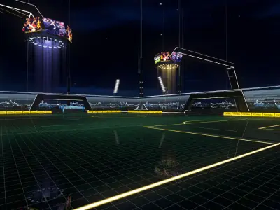 Stadium Soccer Glow 3d model 3D model