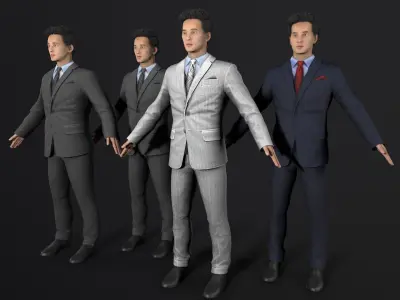 man Character Low-poly 3D model purchase