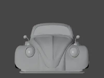 VW Beetles Bosozoku Style 3D model