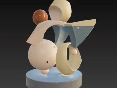 Postmodern Abstract Table Ornament 2 3D print model