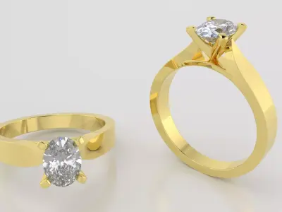 OVAL 0-75-CT Flat Profile Round Shank Width 2-70mm 3D print model