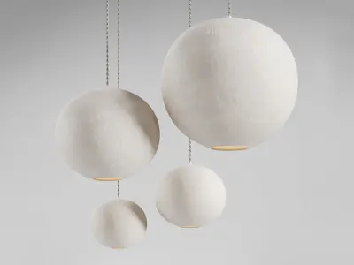 Wabi-sabi Pendant light Pura by Lumalano 3D model