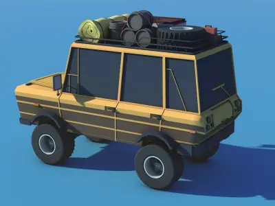 travel car 3D model