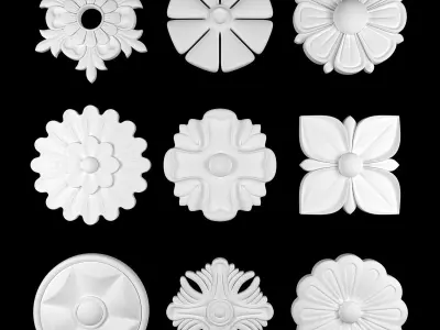 Ornament Element Pack 09 3D model