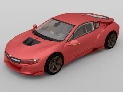 Beaner Sports Car for obj and fbx 3D model