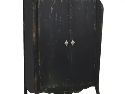Hooker Furniture Bedroom Sanctuary Armoire En Noir 3D model
