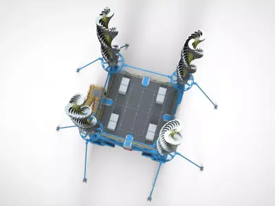 Sci-Fi Wind turbine 7 3D model