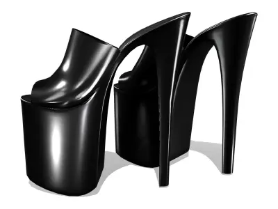 Super High Heels Low-poly 3D model