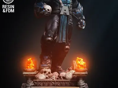 Wicked Marvel Apocalypse sculpture Tested for 3D printing 3D print model