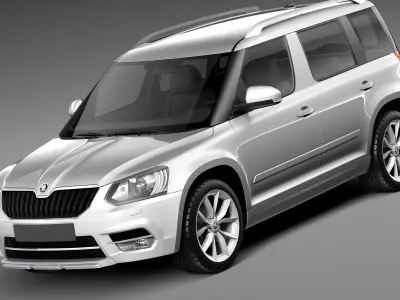 Skoda Yeti 2014 3D model