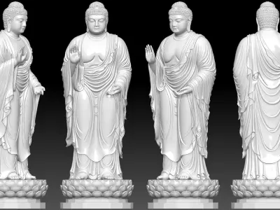 Amitabha Buddha  3D print model