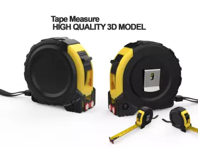 High Detailed Tape Measure 3D Model  STEP File 3D model