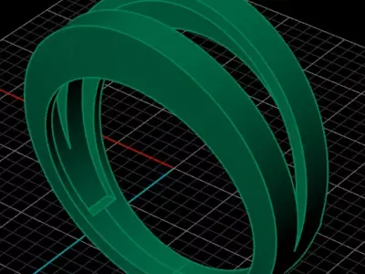 free gold ring  Free 3D print model