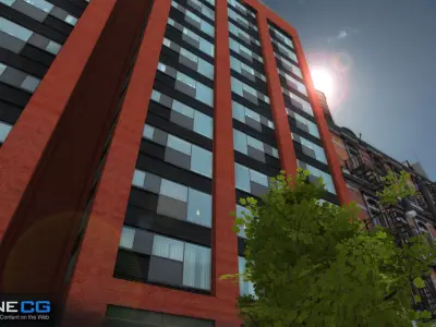 NYC Block 6 Unity Free low-poly 3D model